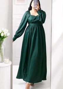 Elegant Green Maxi Dress