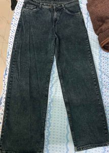 Washed blue  Wide Leg Jeans