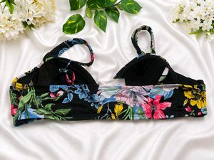 145.Floral Bikini Top