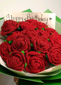 Crochet Rose Bouquet
