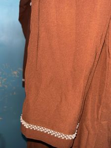 Elegant Brown Ethnic Gown