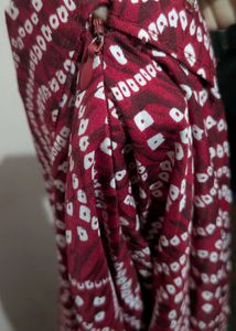 Bohemian Bandhani Print Maxi Skirt