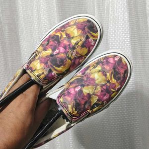 Vans Floral Slip-On Sneakers