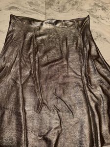 Metallic A-Line Skirt