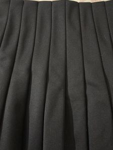 Black Pleated Mini Skirt