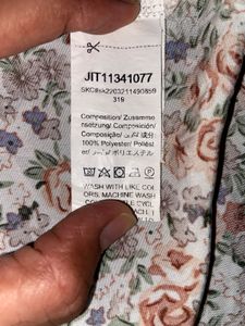 SHEIN Baby Girl Floral Print Dress with Lace Colla