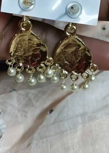 Butterfly Pearl Drop Earrings