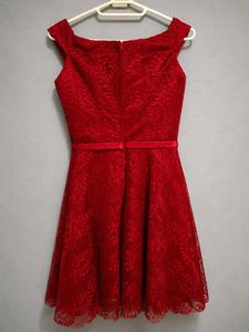 Elegant Red Lace Dress