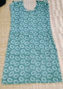 Green Printed Kurta new