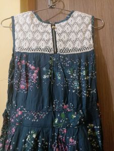 Price🔽Grey Multicolour Flare Frock