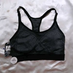 Gray Sports Bra