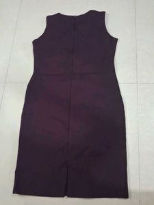 Elegant Purple Sleeveless Dress
