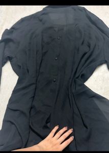 Black Shirt Long  Top