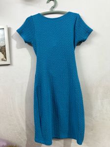 Blue Cutout Bodycon Dress