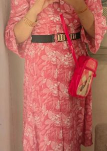 Pink Floral Gown