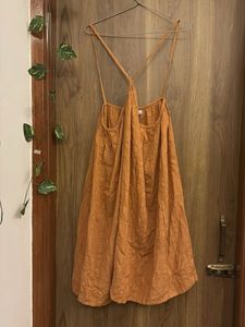 Orange Textured Sundress