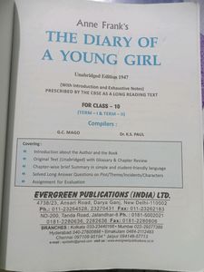 The Diary Of A Young Girl By Anne Frank, Novel