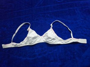 Comfortable White Cotton Bra