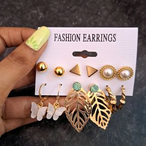 Fashionable Western Stylish Studs And Long Earring