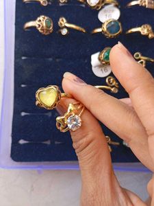 Charming Bow &amp; Heart Rings