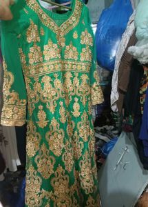 Elegant Green Embroidered Lehenga Choli