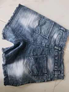 Cute Cat Denim Shorts