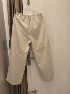 Cream Wide Leg Pants