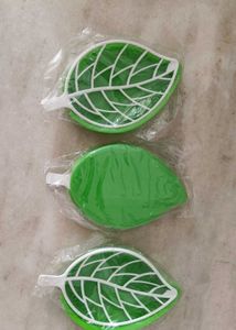 Leaf Shaped Soap Holder Pack of 3