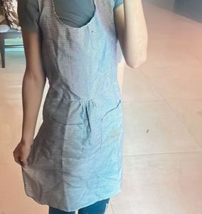 Blue Striped Apron