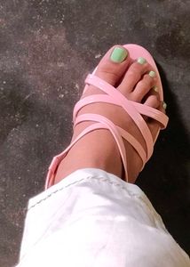 Fashion Women's Block Heel Pink Colour