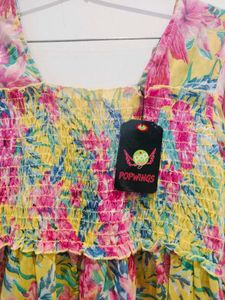 Floral Print Top With Tag Fixed Price