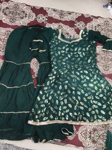 padded kurta with sharara