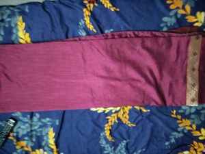 Maroon Saree with Gold Border