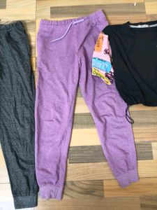 Cute Graphic Print Top &amp; Jogger Set