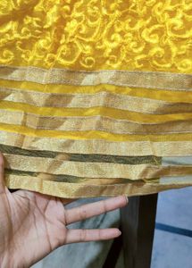 3pcs Yellow Embroidered suit