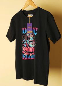 Lord Krishna Cosmic Melodies Printed Tshirt