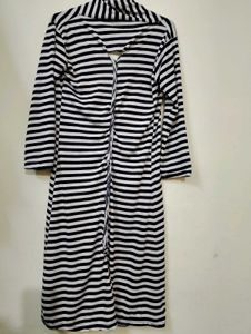 Striped Casual long shrug