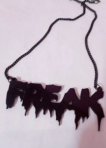 Gothic 'FREAK' Drip Necklace