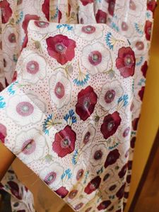 New Organza Floral Print Saree