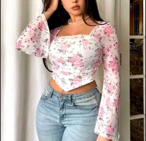 Floral Corset Top &amp; Jhanvi - skirt
