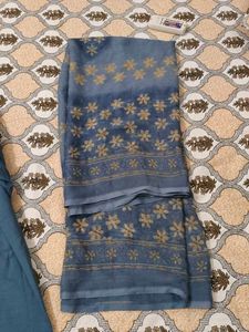 Embroidered Teal Kurta Set with Dupatta