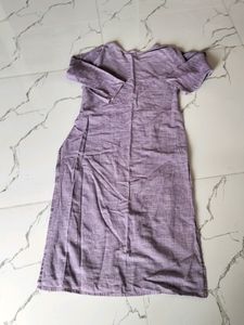 Beautiful Embroidery Light Purple Colour Khadi top