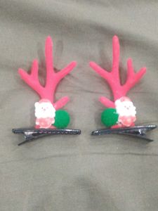 Festive Christmas Hair Clips (Pair)