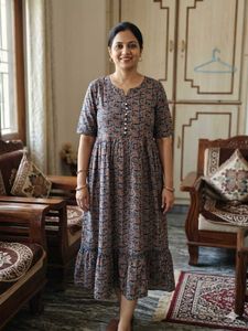 Bohemian Floral Midi Dress