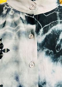 Stylish Tie-Dye Kurta with Embellishments