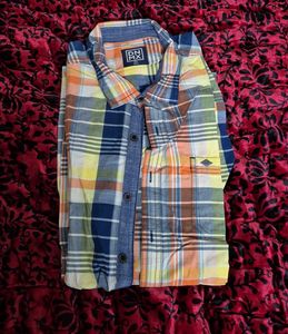 NEW PLUS SIZE DNMX Plaid Casual Shirt