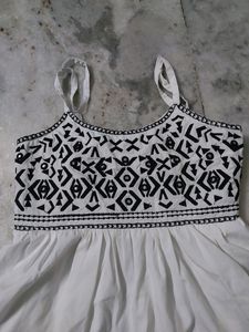 White Indo Western Top