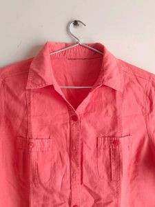 Button Down Shirt Coral
