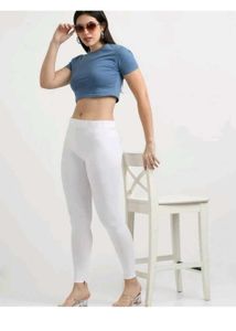 Comfy White Leggings for Women