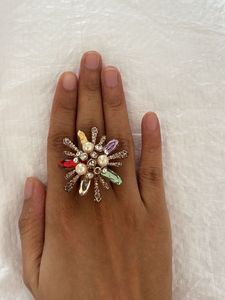 Statement Flower Cocktail Ring